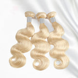 Virgin Vietnamese Pale Blonde Wavy